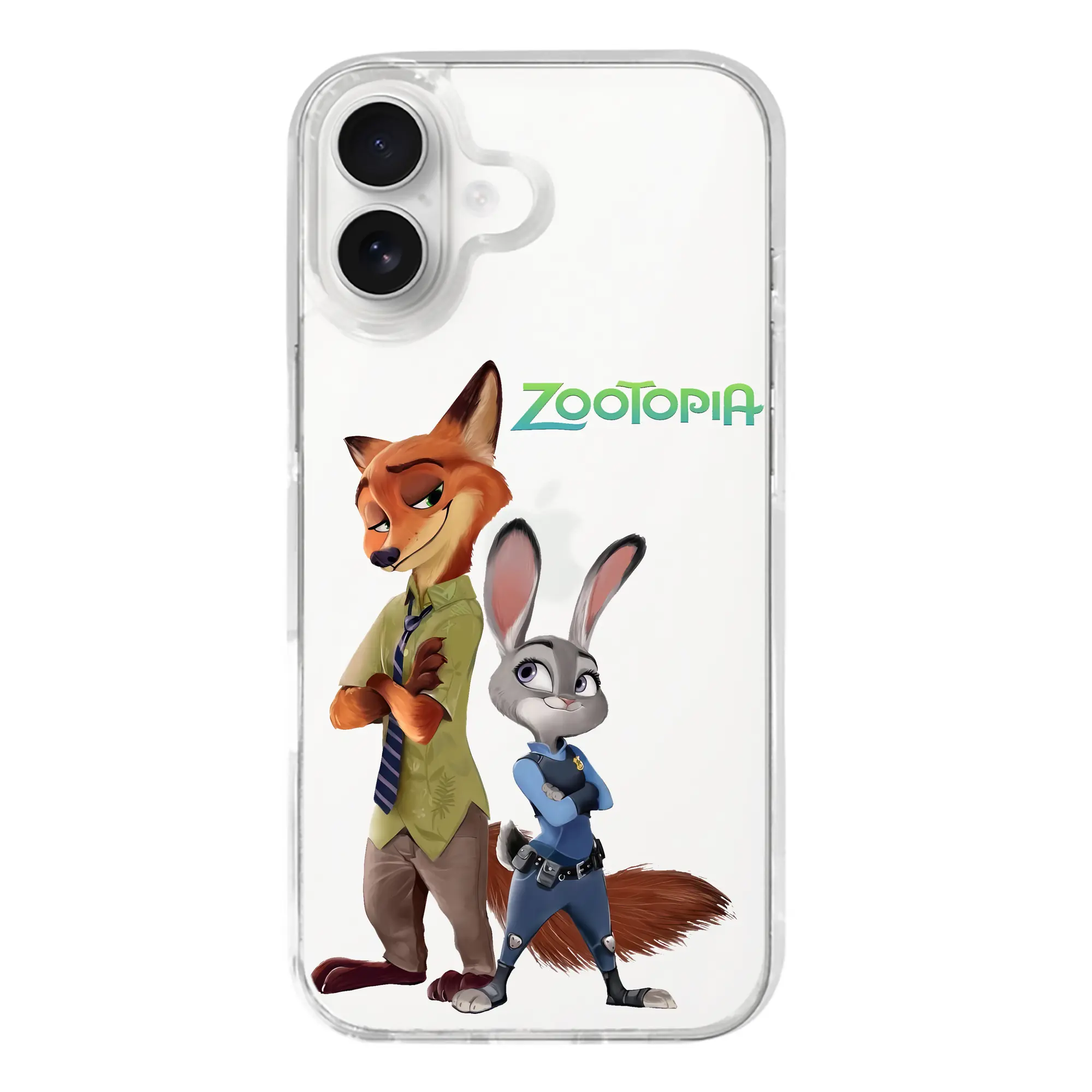 ズートピア グッズ,ニック・ワイルド - iPhone 17シリーズ 透明スマホケース – 薄型・耐衝撃・精密フィット保護カバー